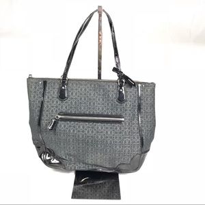 Coach Poppy C Metallic Outline Tote